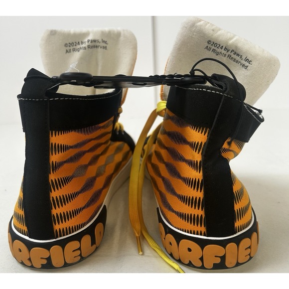 NWT Groundup Nickelodeon Men's Garfield High Top Orange Shoes Size 11 - Picture 11 of 14